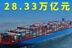 增长22.7%，我国前三季度货物贸易进出口总值28.33万亿元
